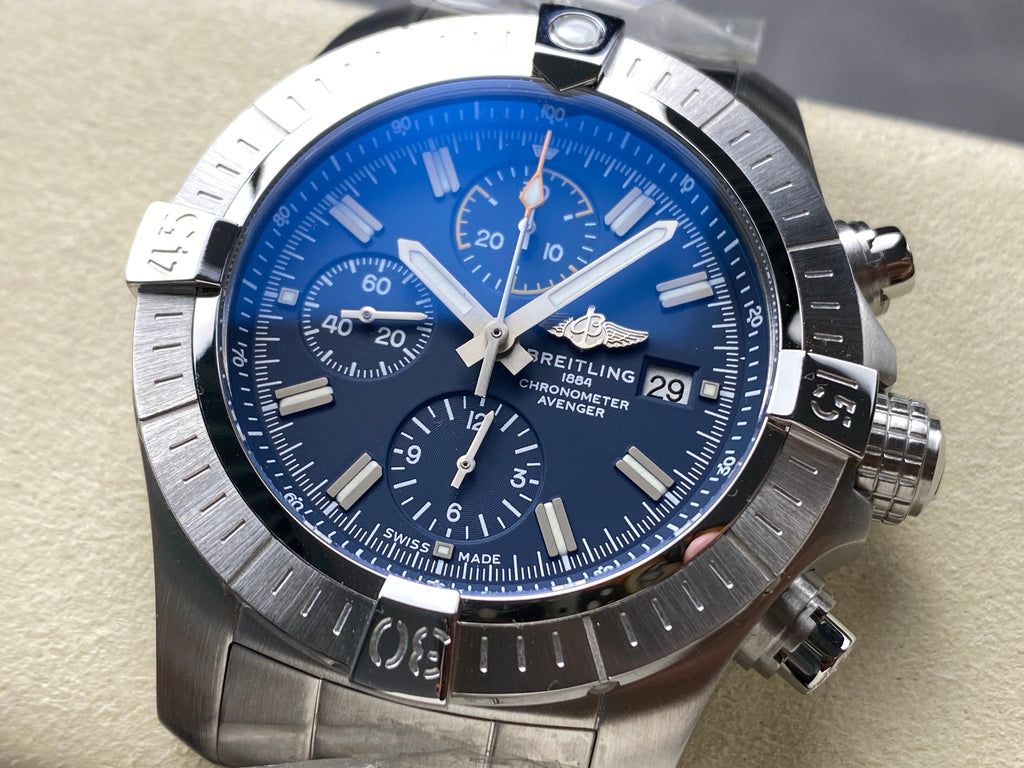 AVENGER CHRONOGRAPH STEEL CASE NAVY BLUE DIAL