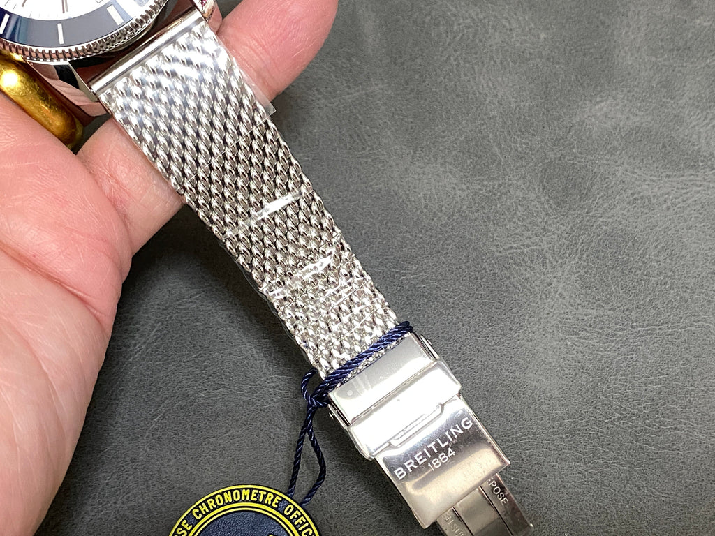 SUPEROCEAN HERITAGE STEEL CASE  BLUE CERAMIC BEZEL