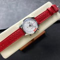 TOP TIME B01 FORD THUNDERBIRD STEEL CASE RED CALFSKIN STRAP
