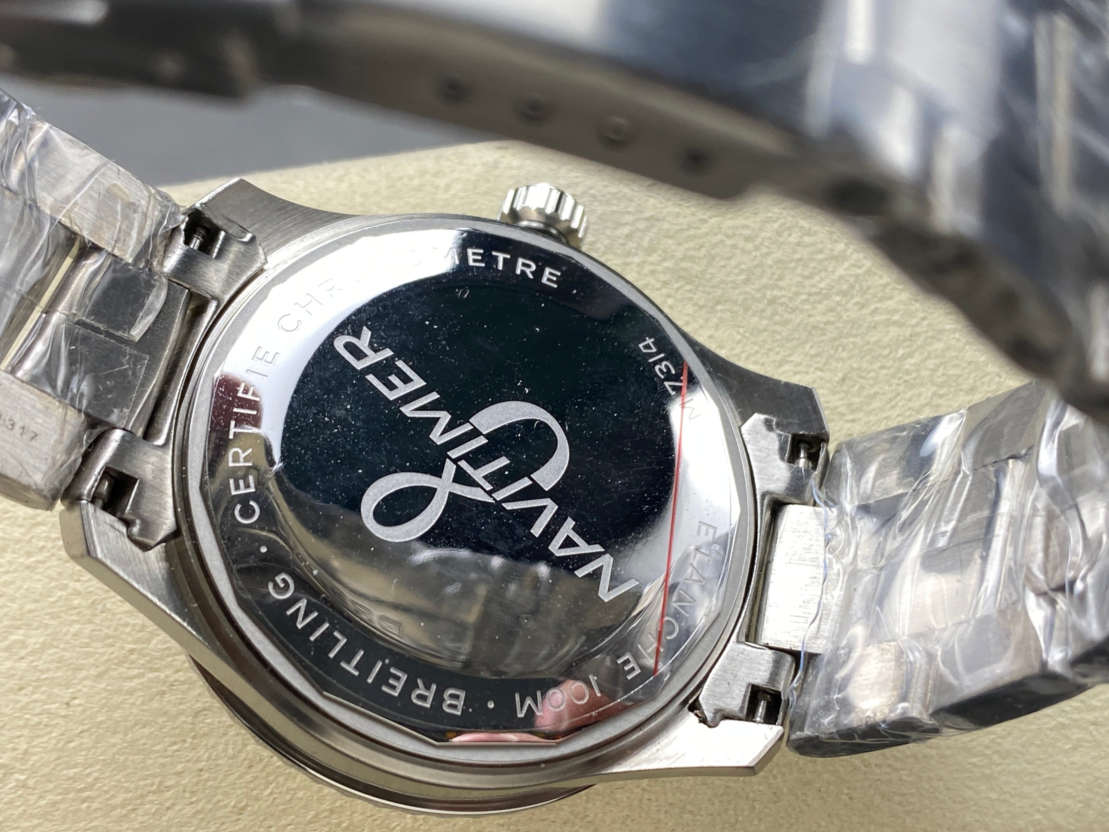 AVIATOR 8 AUTOMATIC ALL STEEL SILVER MIX BLACK BLUE DIAL