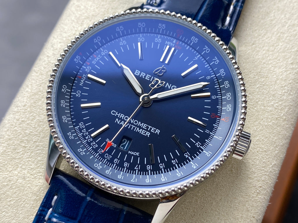 NAVITIMER AUTOMATIC 41 STEEL CASE NAVY BLUE DIAL