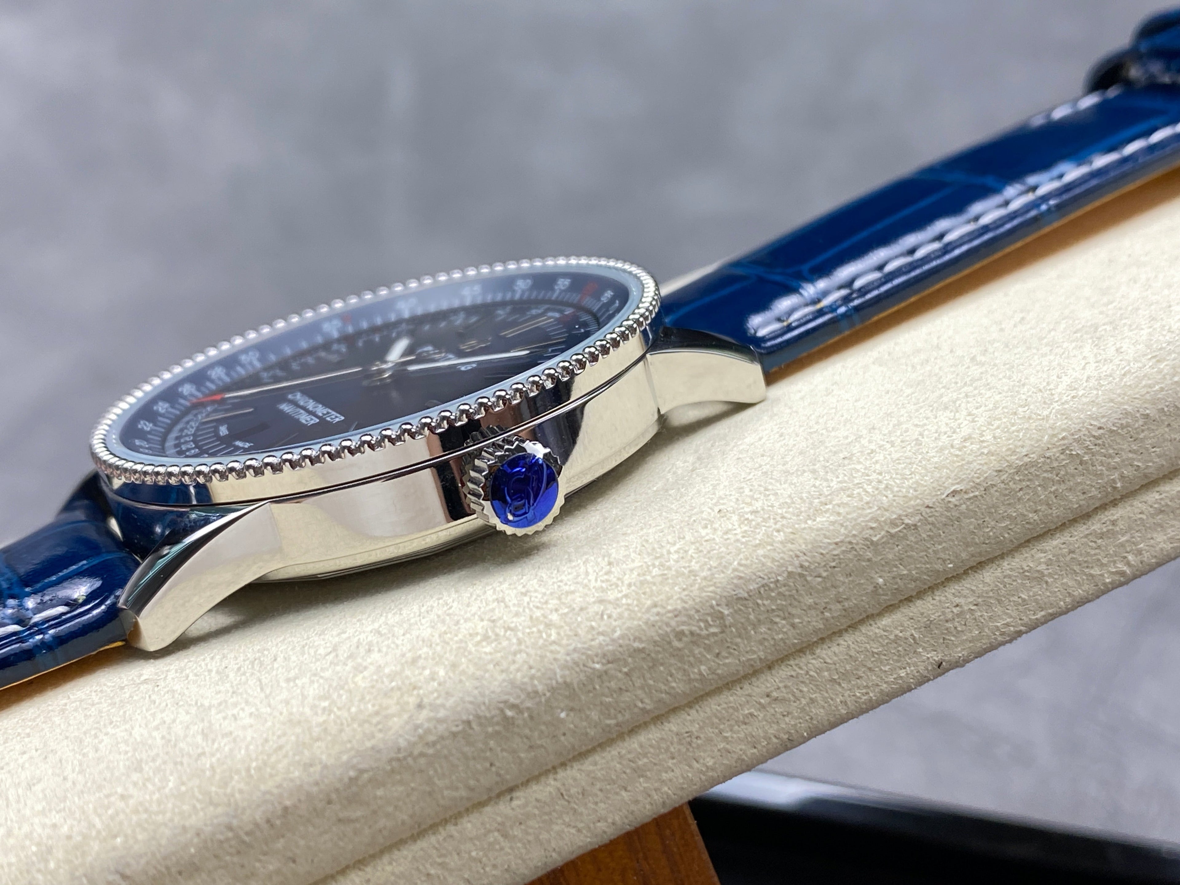 NAVITIMER AUTOMATIC 41 STEEL CASE NAVY BLUE DIAL