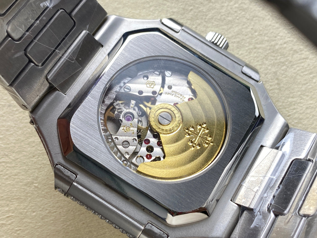 CUBITUS AUTOMATIC ALL STEEL ATTACHED DIAMOND OLIVE GREEN DIAL