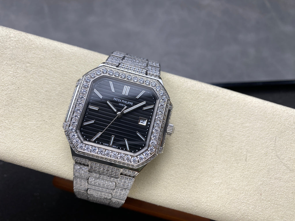 CUBITUS AUTOMATIC ALL STEEL ATTACHED DIAMOND BLACK DIAL