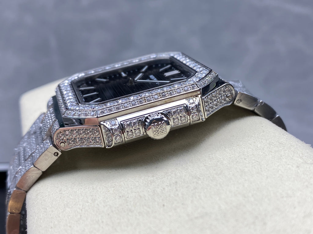 CUBITUS AUTOMATIC ALL STEEL ATTACHED DIAMOND BLACK DIAL