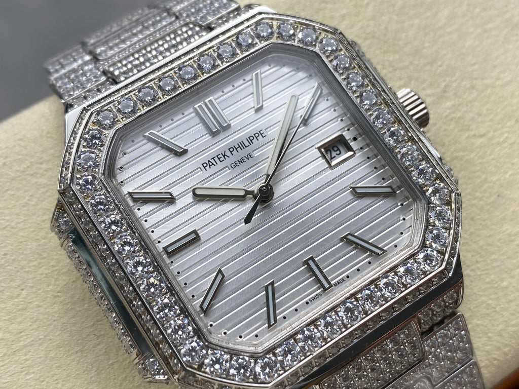 CUBITUS AUTOMATIC ALL STEEL ATTACHED DIAMOND SILVER DIAL