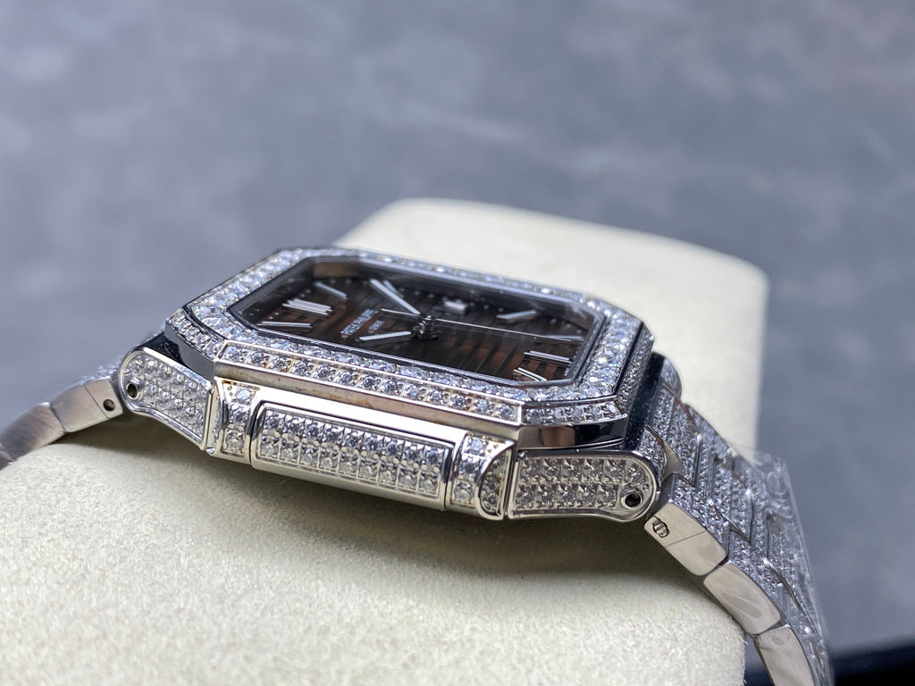 CUBITUS AUTOMATIC ALL STEEL ATTACHED DIAMOND BROWN DIAL