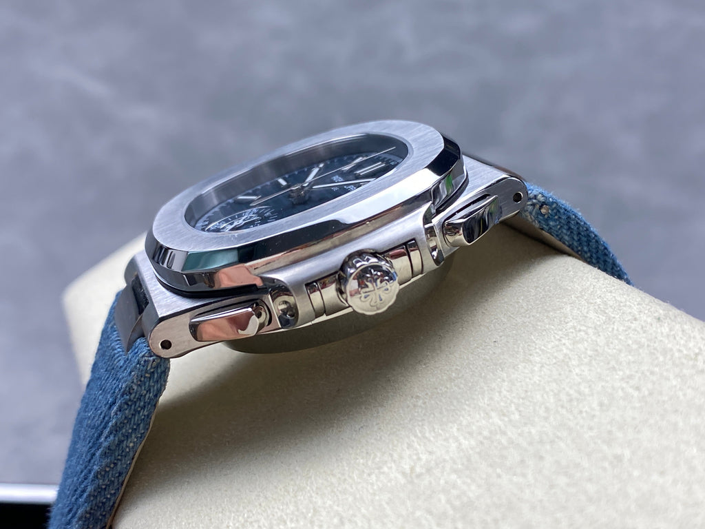 NAUTILUS STEEL CASE BLUE DENIM DIAL