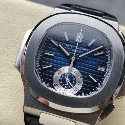 NAUTILUS STEEL CASE BLUE SUNBURST DIAL