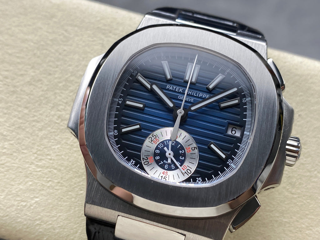 NAUTILUS STEEL CASE BLUE SUNBURST DIAL