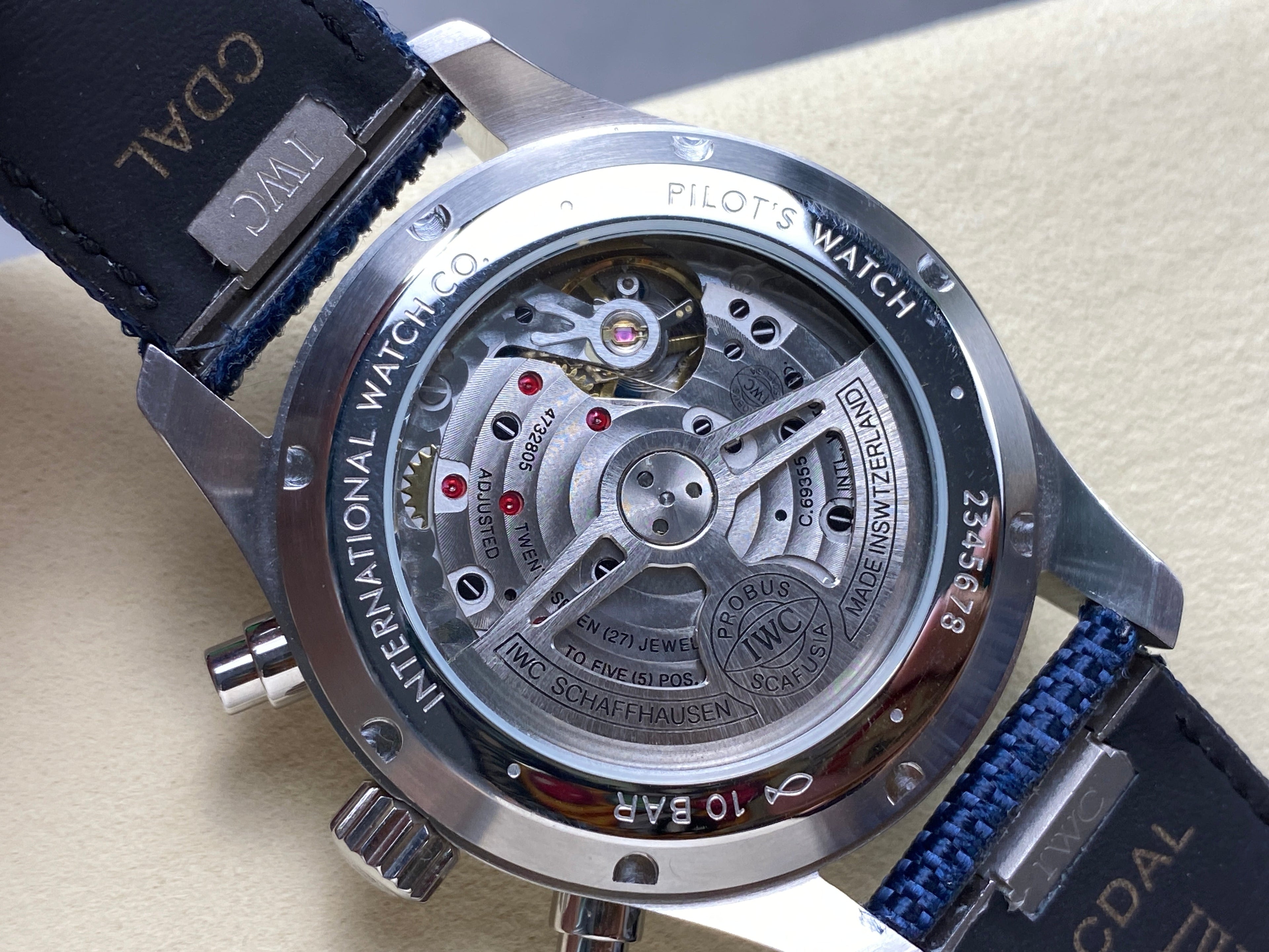 PILOT'S WATCH MARK XX STAINLESS STEEL CASE WITH NAVY BLUE TEXTILE STRAP AND DIAL