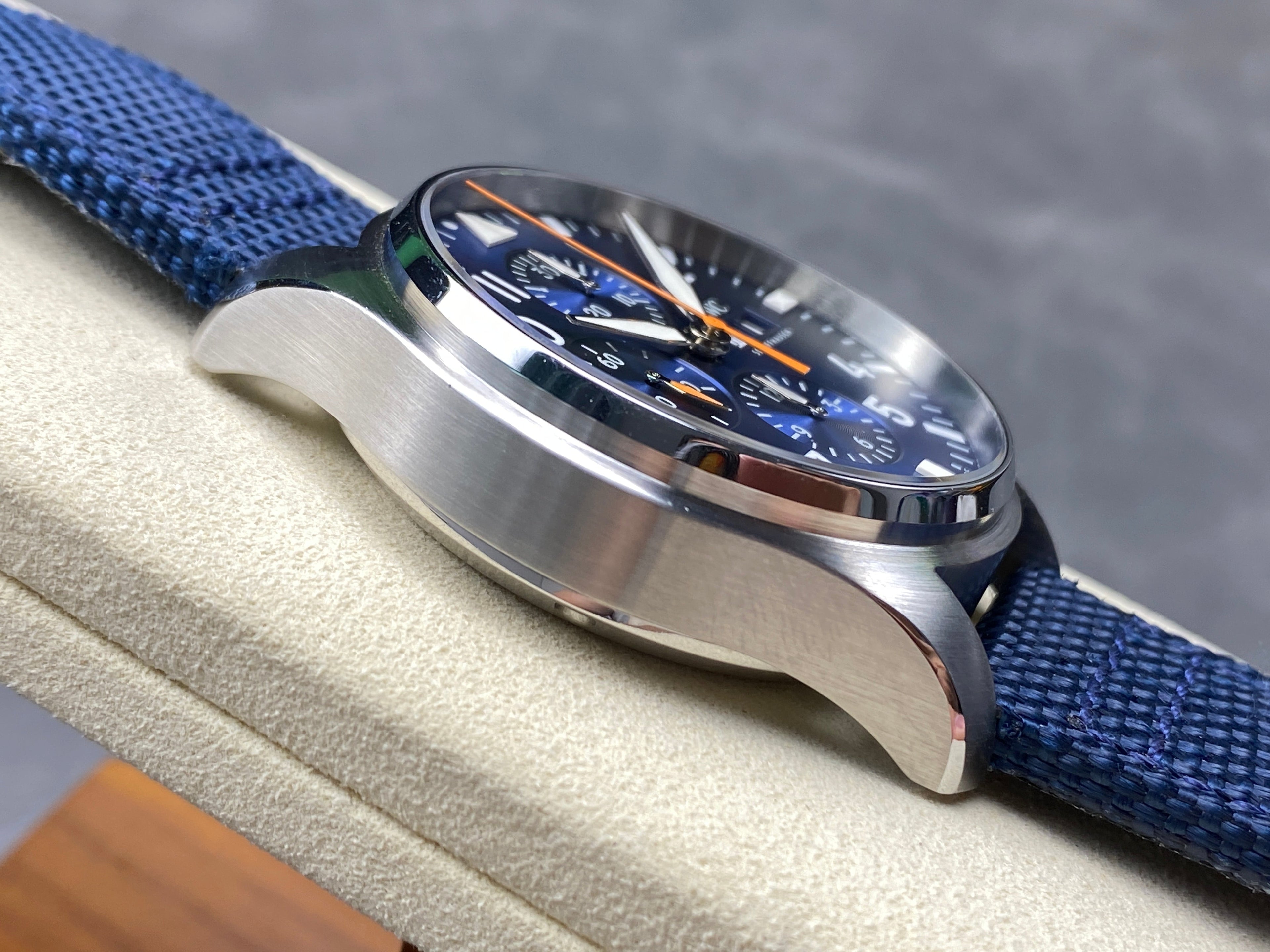 PILOT'S WATCH MARK XX STAINLESS STEEL CASE WITH NAVY BLUE TEXTILE STRAP AND DIAL