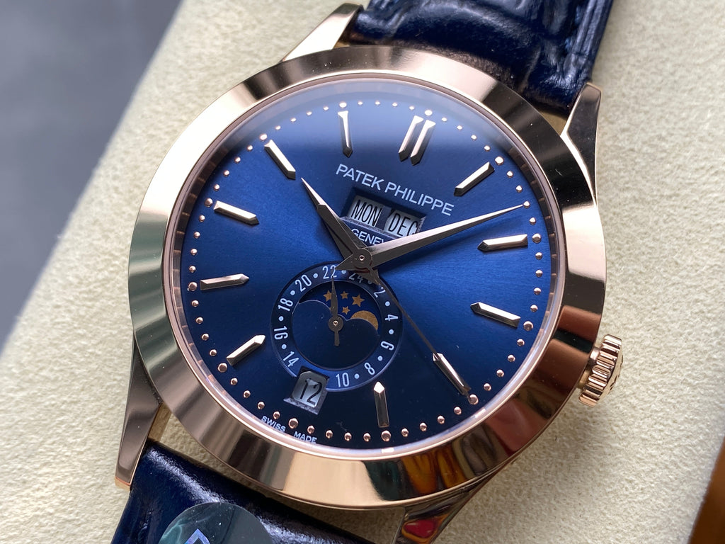 ANNUAL CALENDAR SELF-WINDING ROSE GOLD CASE BLUE SUNBURST DIAL