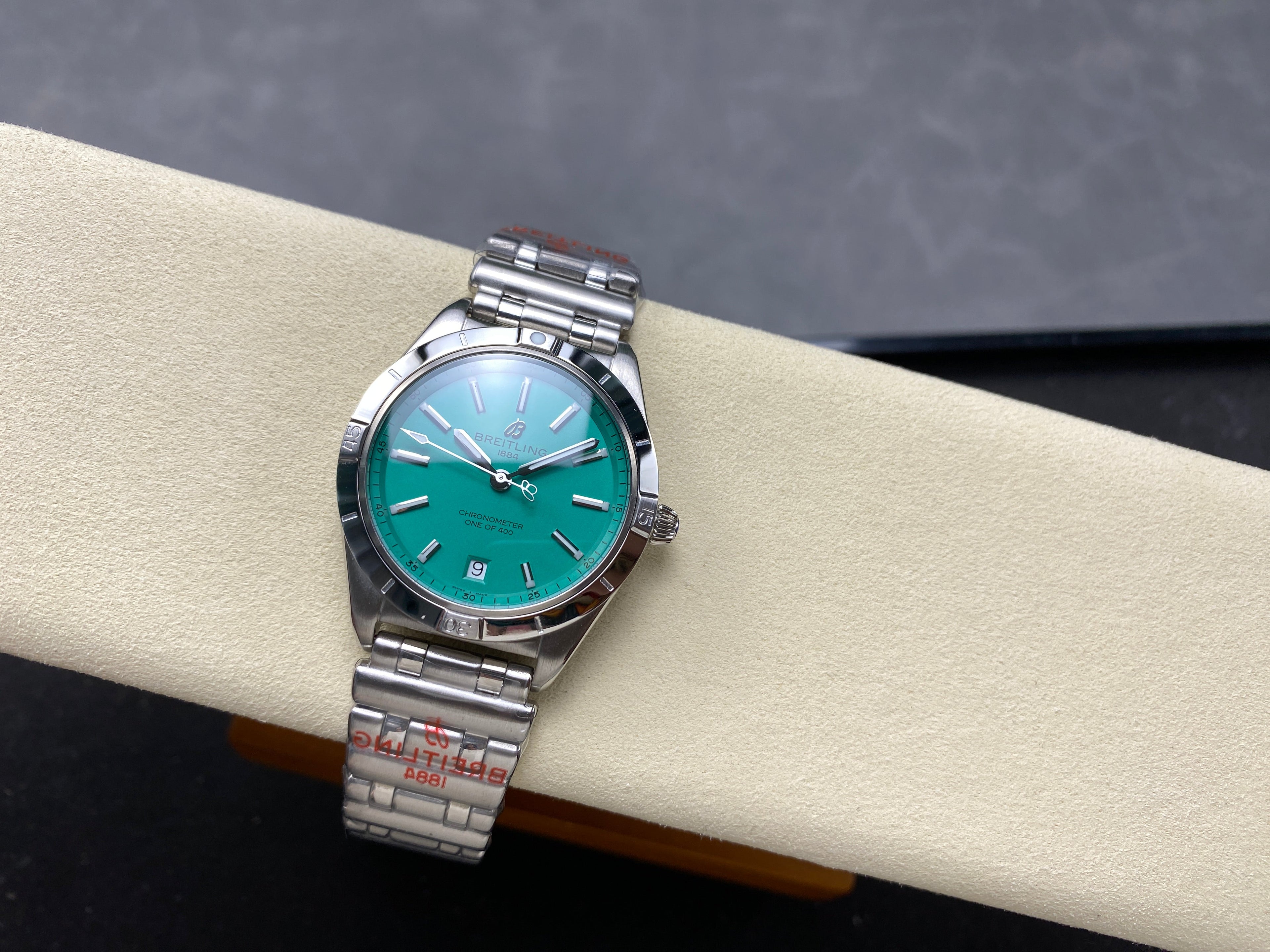 CHRONOMAT AUTOMATIC 36 STEEL CASE PEPPERMINT DIAL