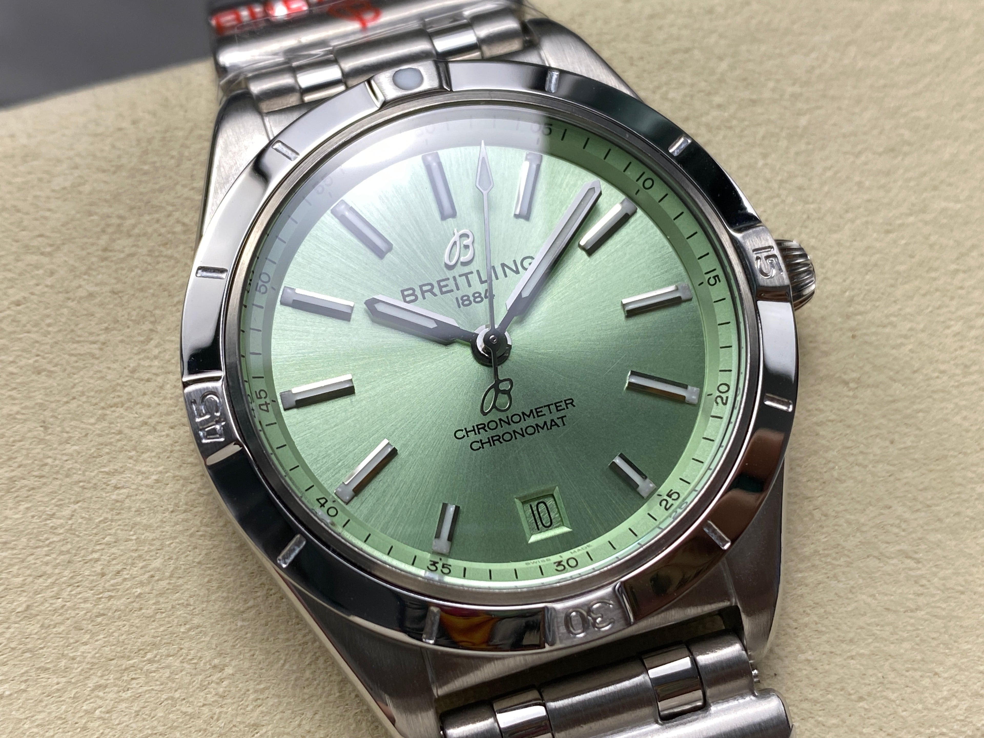 CHRONOMAT AUTOMATIC 36 STEEL CASE LIGHT GREEN DIAL