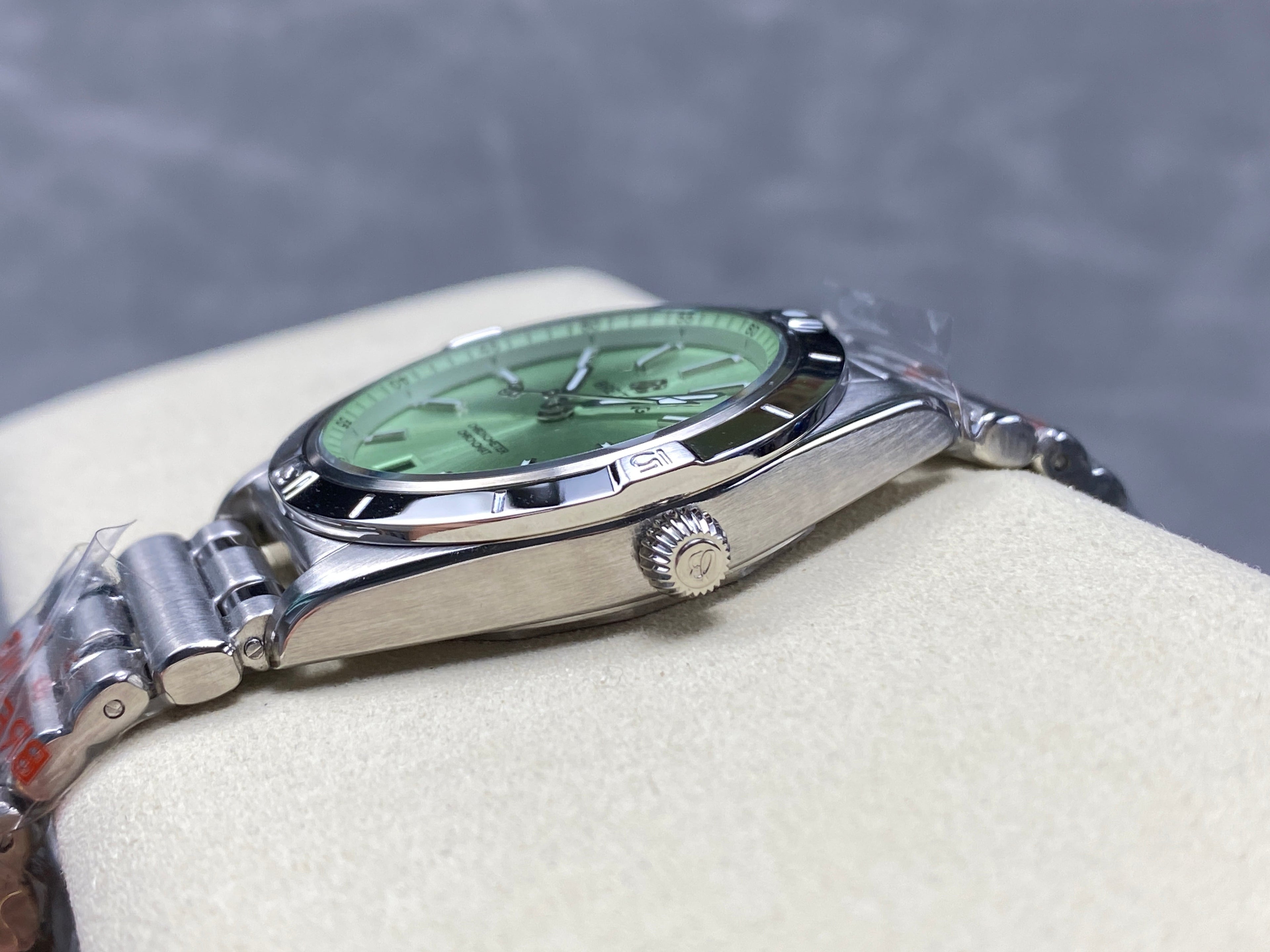 CHRONOMAT AUTOMATIC 36 STEEL CASE LIGHT GREEN DIAL