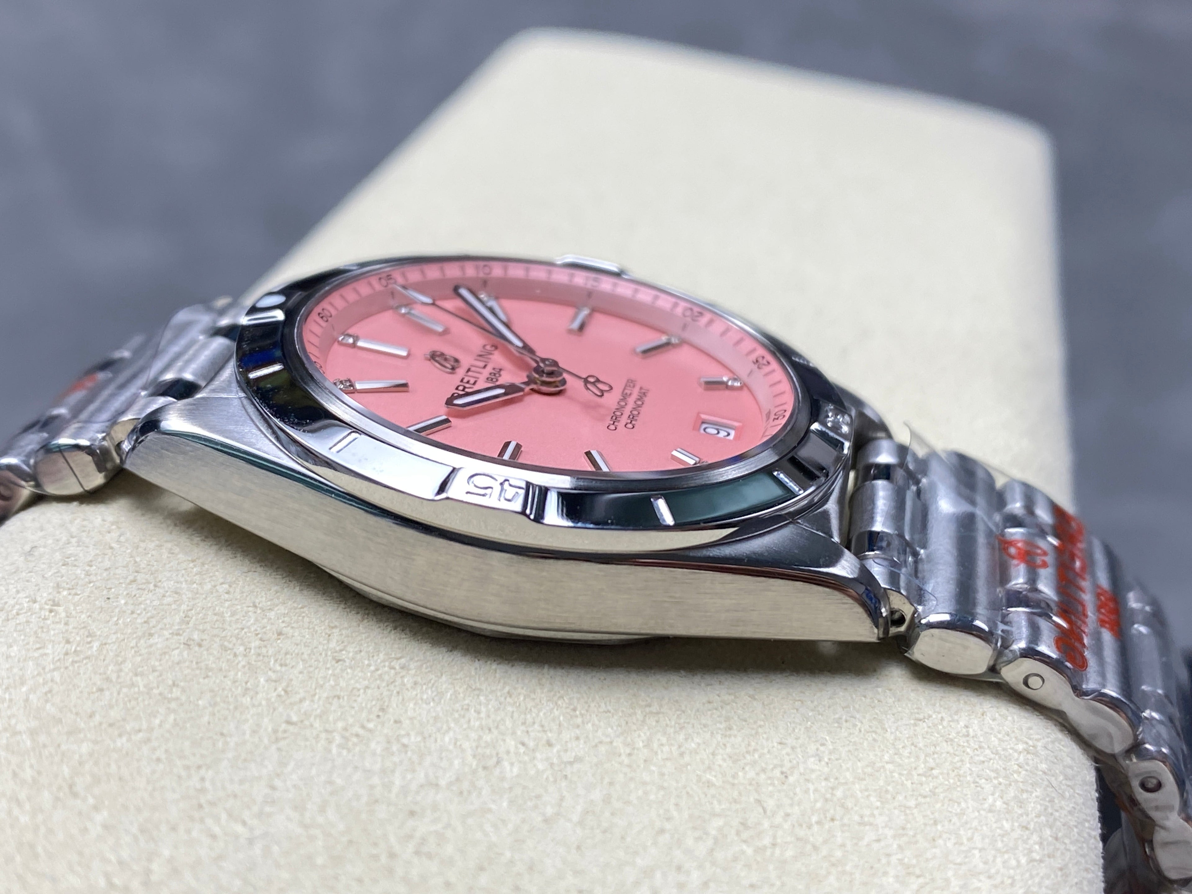 CHRONOMAT AUTOMATIC 36 STEEL CASE PINK DIAL