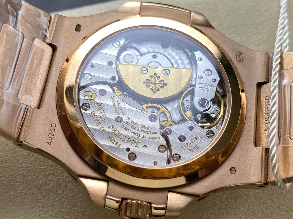 NAUTILUS AUTOMATIC ALL ROSE GOLD SUNBURST BROWN DIAL