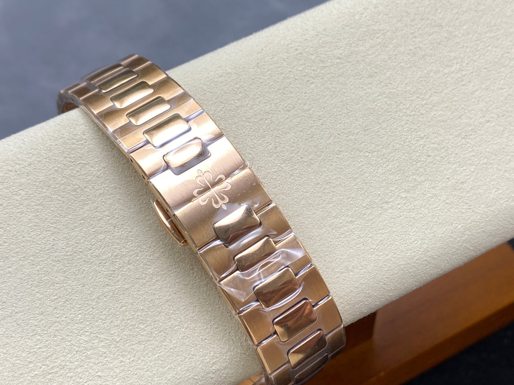NAUTILUS AUTOMATIC ALL ROSE GOLD SUNBURST BROWN DIAL
