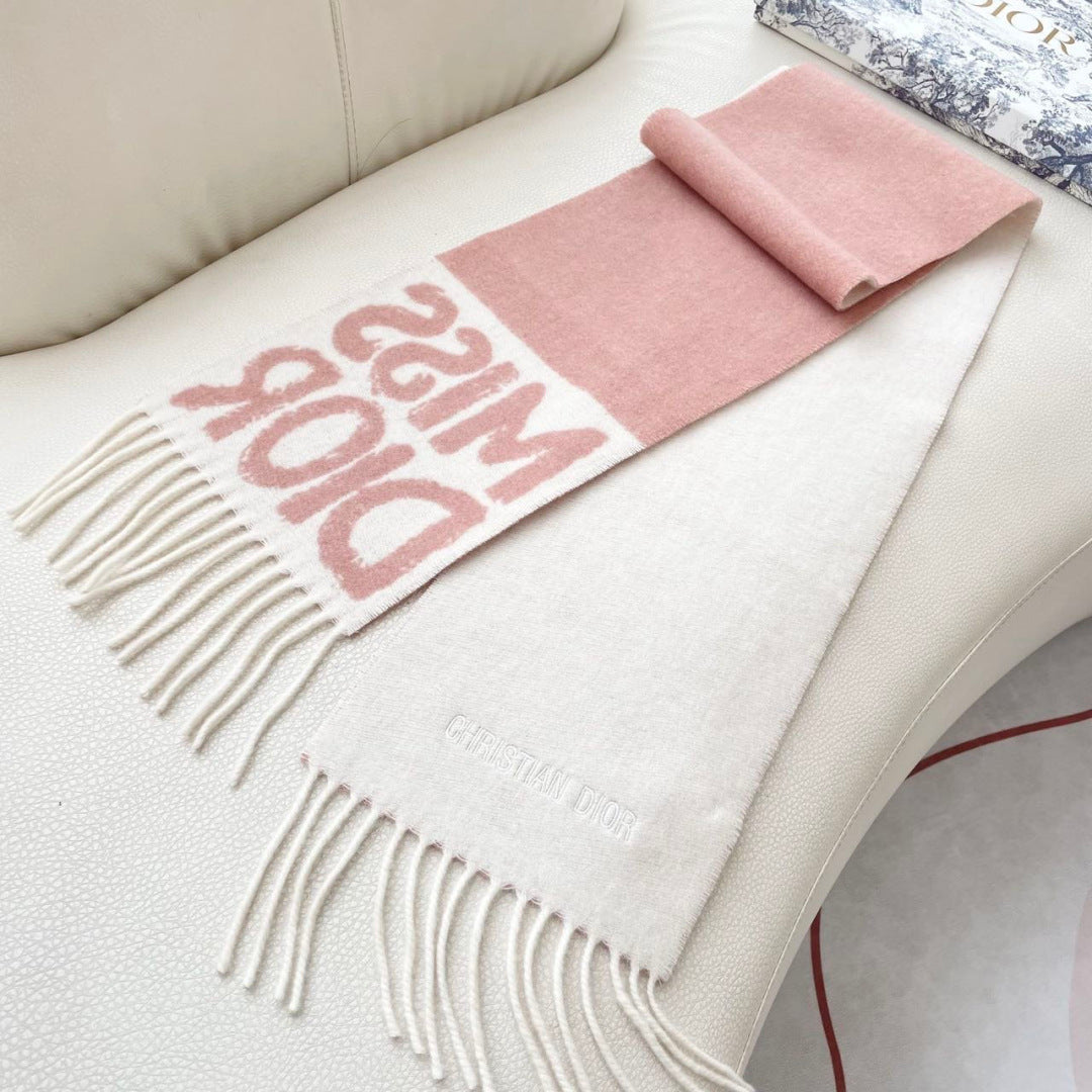 DIOR 26S SCARF 140CM IN CASHMERE 130108