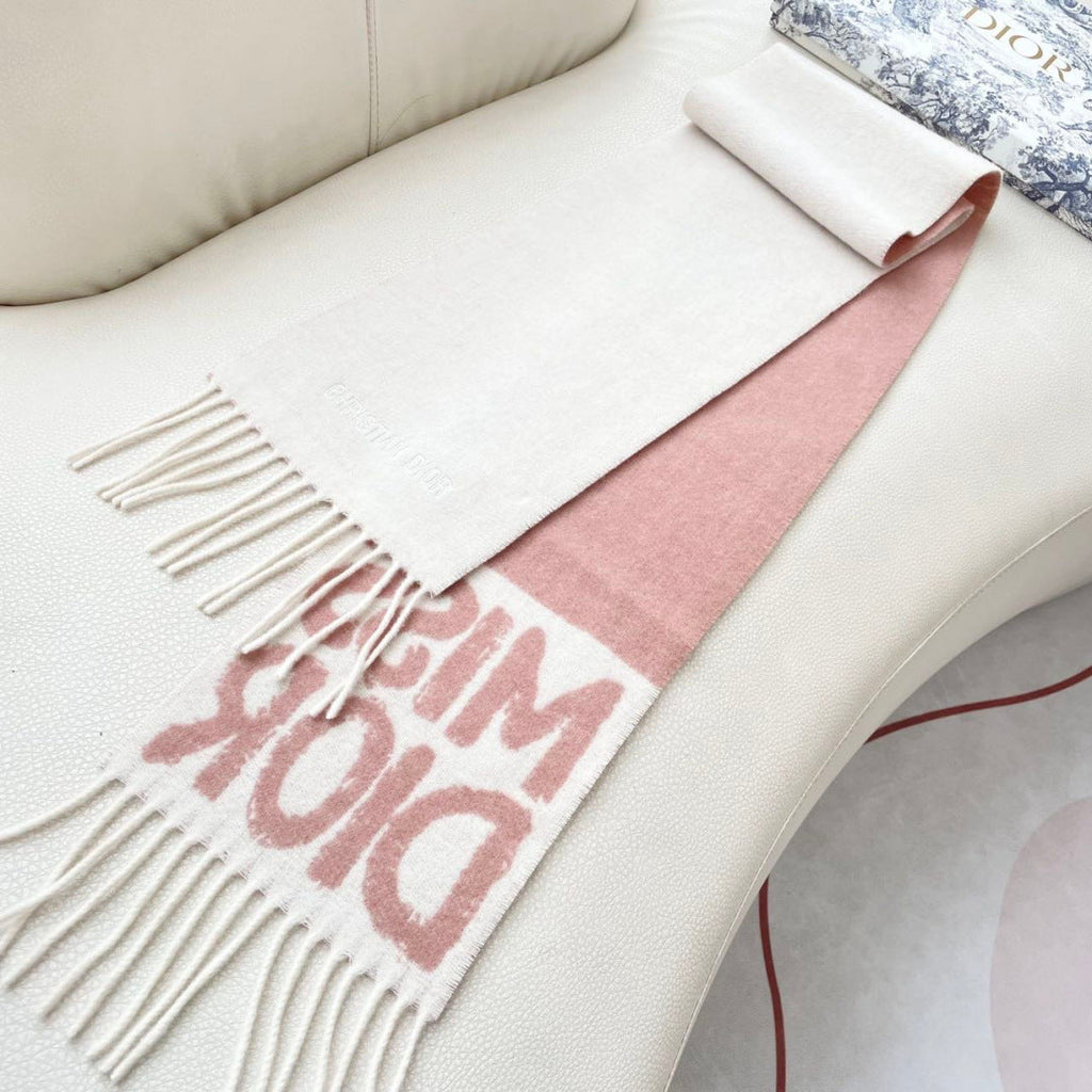 DIOR 26S SCARF 140CM IN CASHMERE 130108