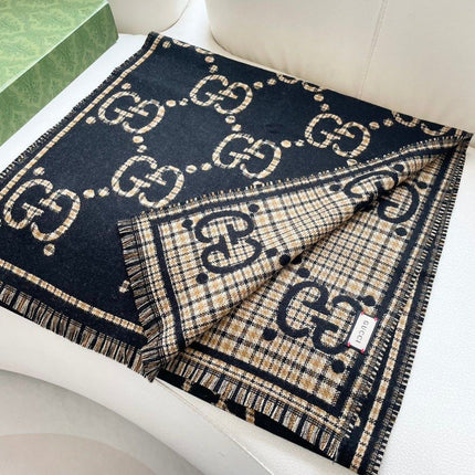 GUCCI 26S SCARF 180 IN WOOL 504486