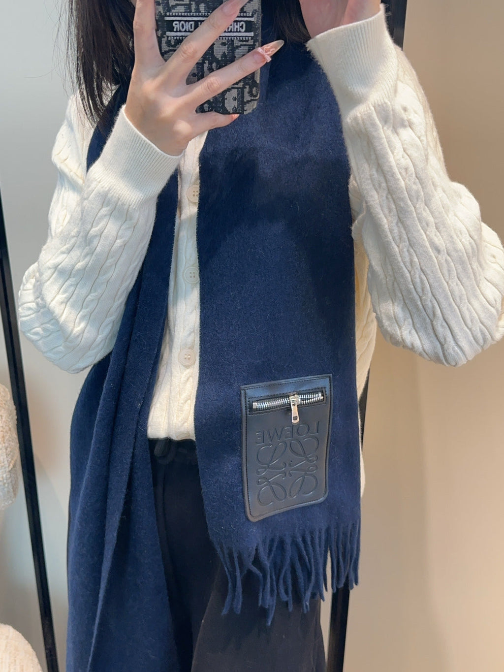 LOEWE 26S SCARF 180 IN CASHMERE 128184