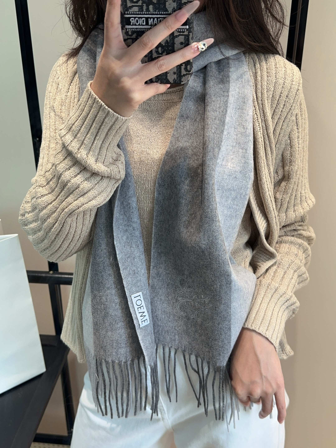 LOEWE 26S SCARF 180 IN CASHMERE 165923