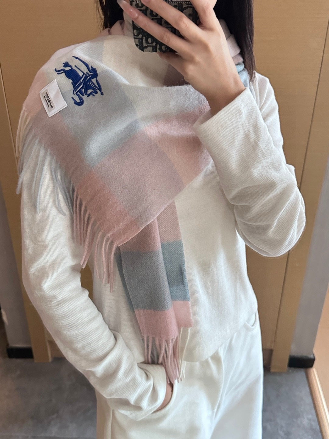 BURBERRY 26S SCARF 180CM IN CASHMERE 179766