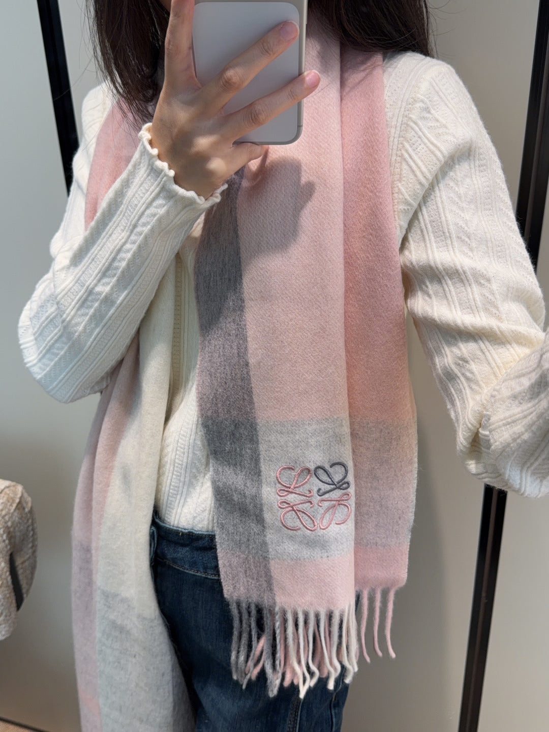 LOEWE 26S SCARF 180 IN CASHMERE 185002