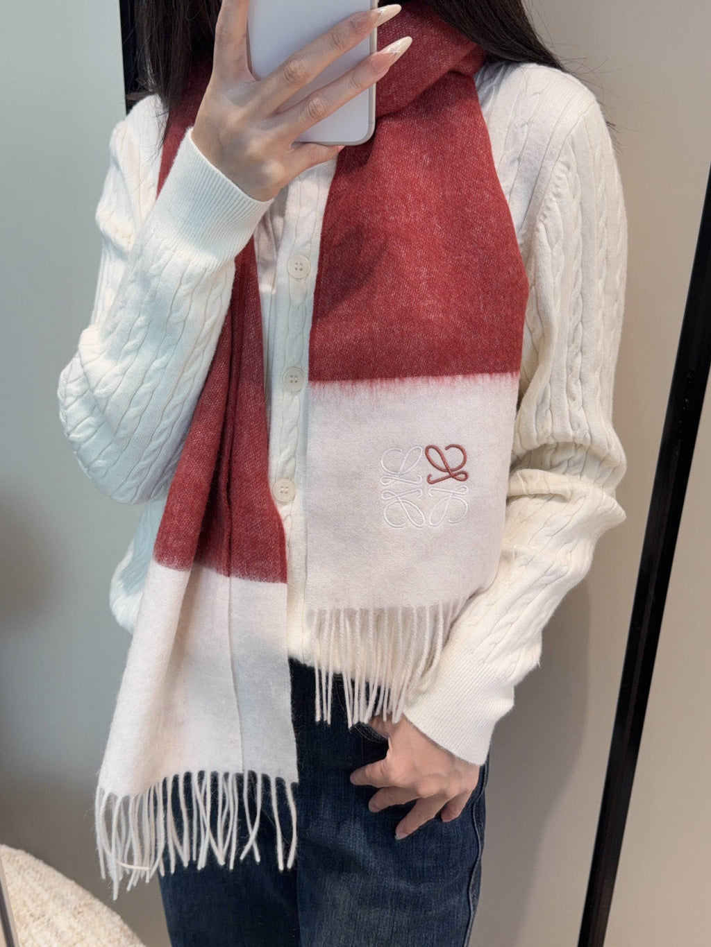 LOEWE 26S SCARF 180 IN CASHMERE 190541