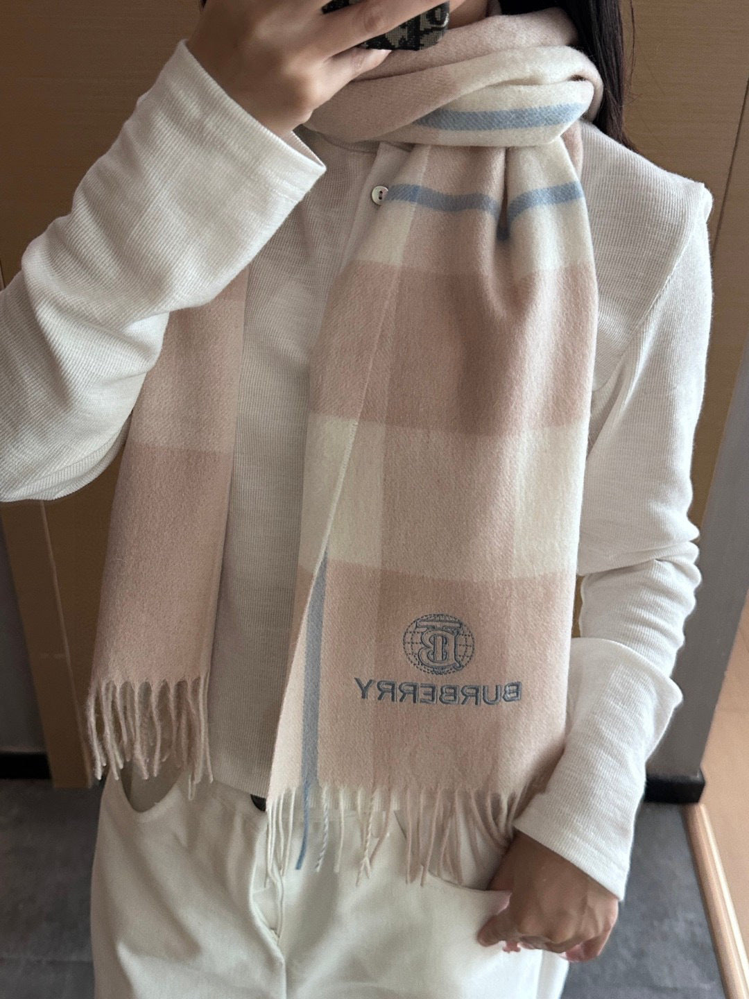 BURBERRY 26S SCARF 180CM IN CASHMERE 192541