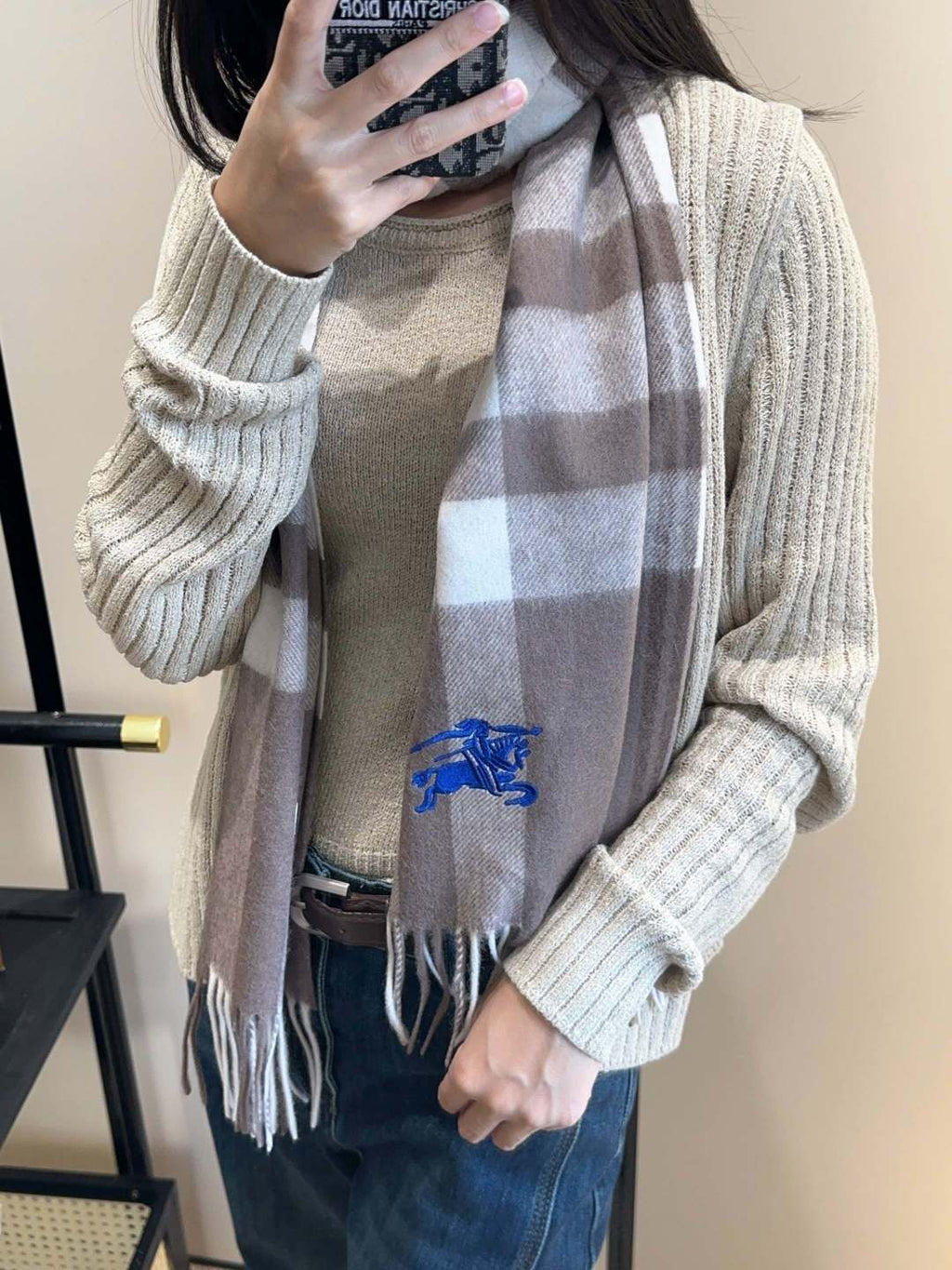 BURBERRY 26S SCARF 180CM IN CASHMERE 192543
