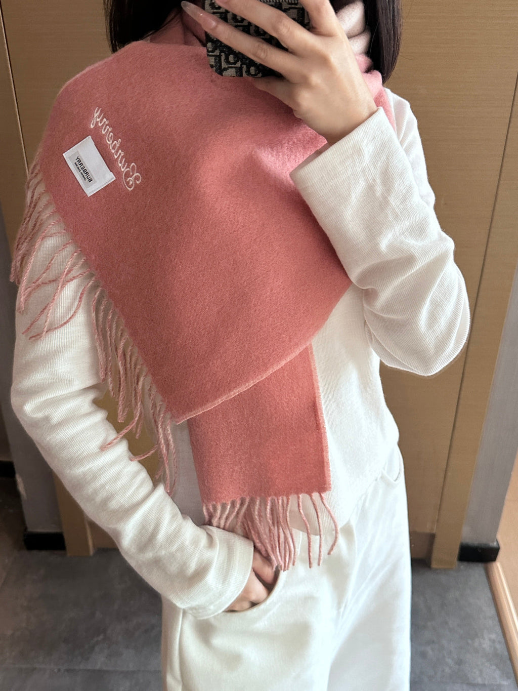 BURBERRY 26S SCARF 180CM IN CASHMERE 192545