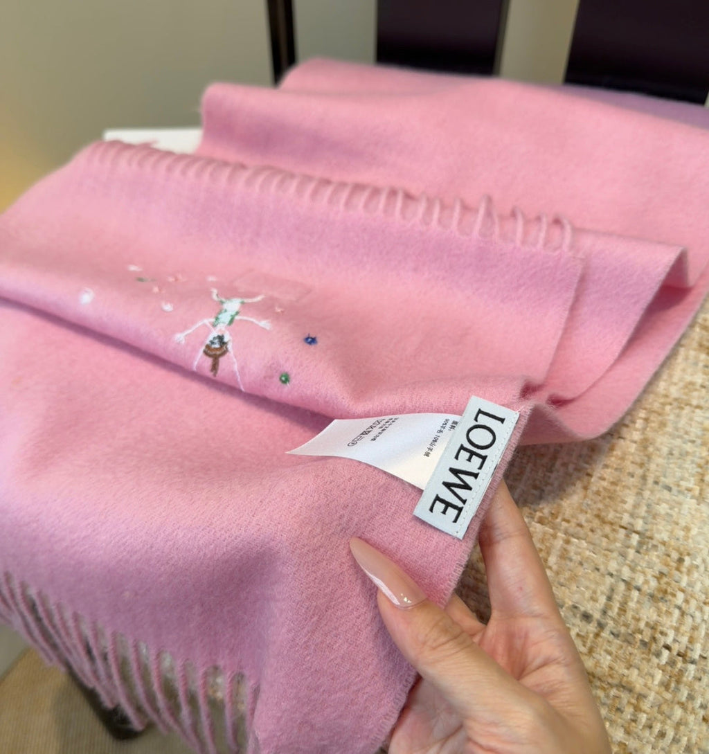 LOEWE 26S SCARF 180 IN CASHMERE WOOL 196363