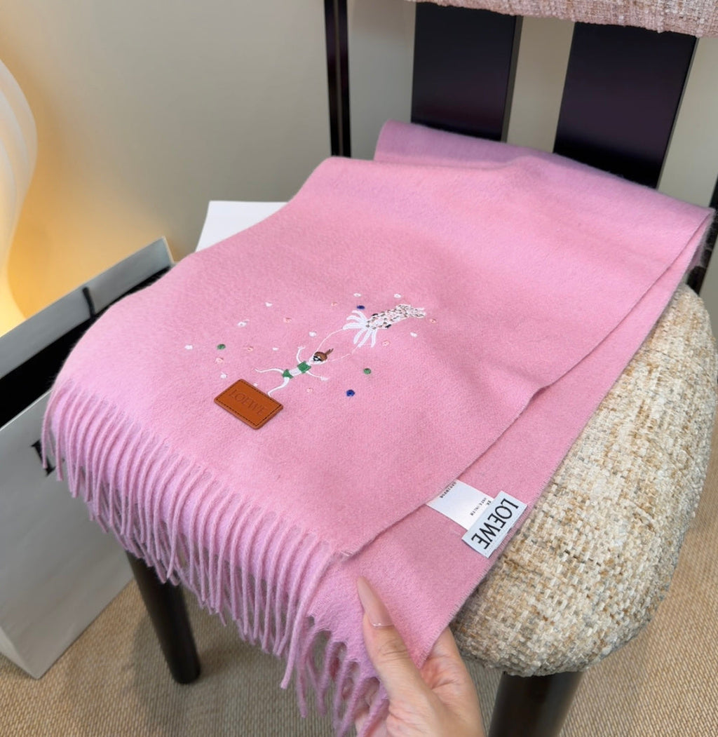 LOEWE 26S SCARF 180 IN CASHMERE WOOL 196363