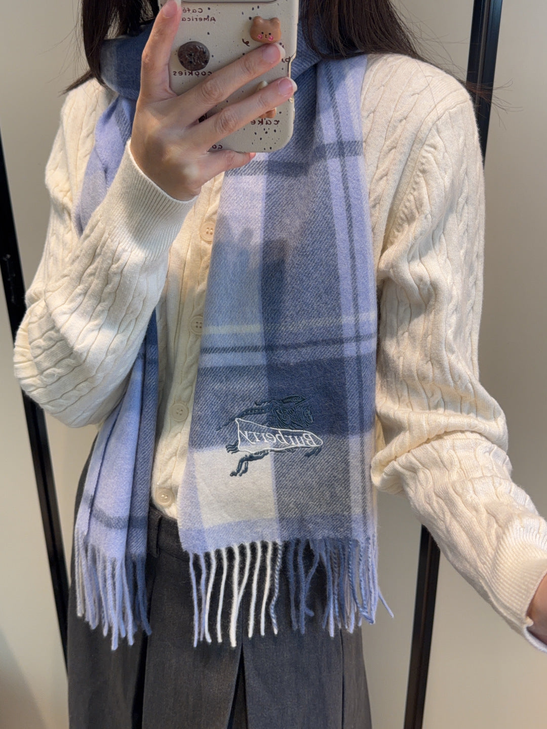 BURBERRY 26S SCARF 180CM IN CASHMERE 207626