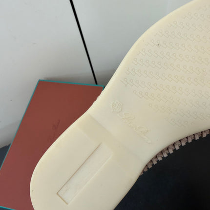 LP 26S BRAIDED LOAFERS IN NUDE SUEDE