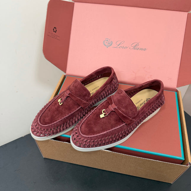 LP 26S CHARM LOAFERS IN WINE RED SUEDE