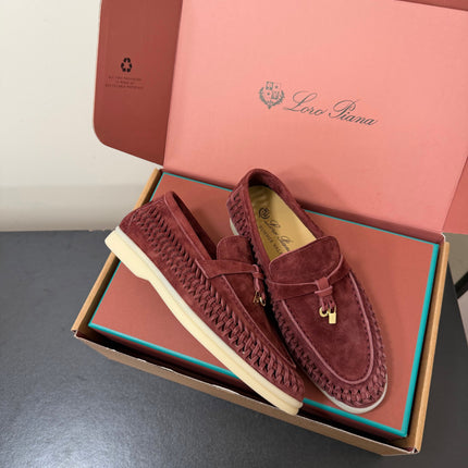 LP 26S CHARM LOAFERS IN WINE RED SUEDE