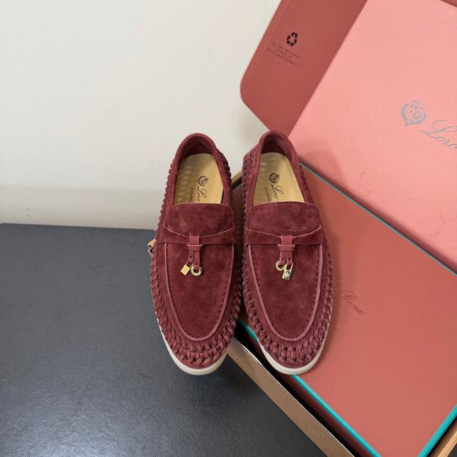 LP 26S CHARM LOAFERS IN WINE RED SUEDE