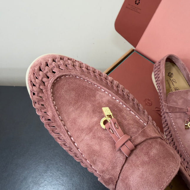 LP 26S CHARM LOAFERS IN DUSTY PINK SUEDE