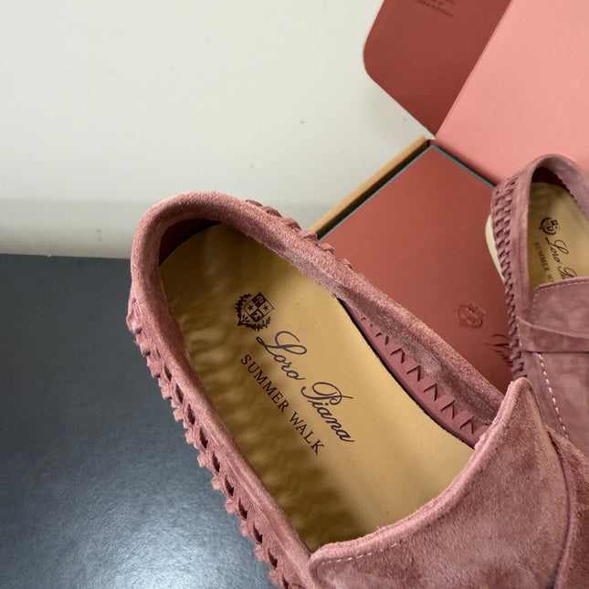 LP 26S CHARM LOAFERS IN DUSTY PINK SUEDE