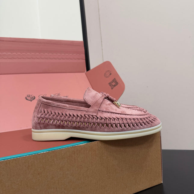 LP 26S CHARM LOAFERS IN DUSTY PINK SUEDE