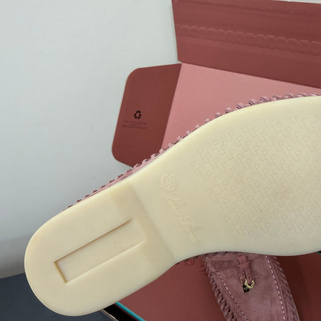 LP 26S CHARM LOAFERS IN DUSTY PINK SUEDE