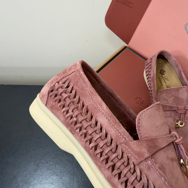 LP 26S CHARM LOAFERS IN DUSTY PINK SUEDE