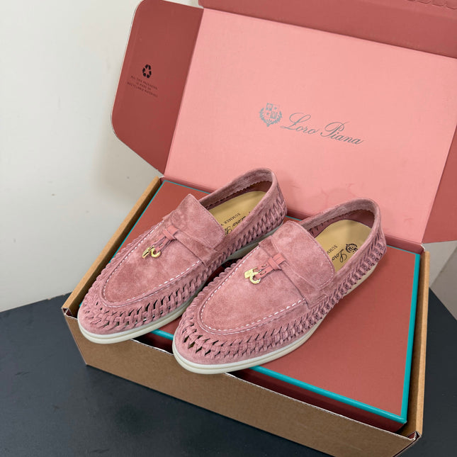 LP 26S CHARM LOAFERS IN DUSTY PINK SUEDE