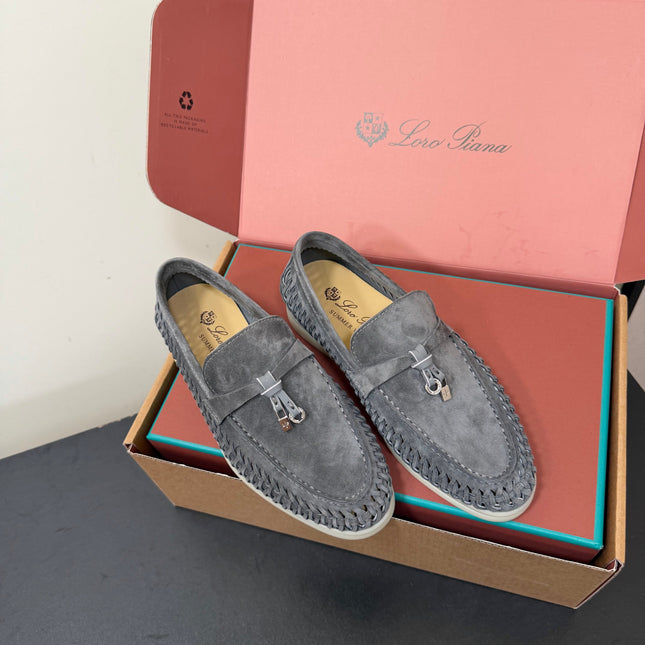 LP 26S CHARM LOAFERS IN GREY SUEDE