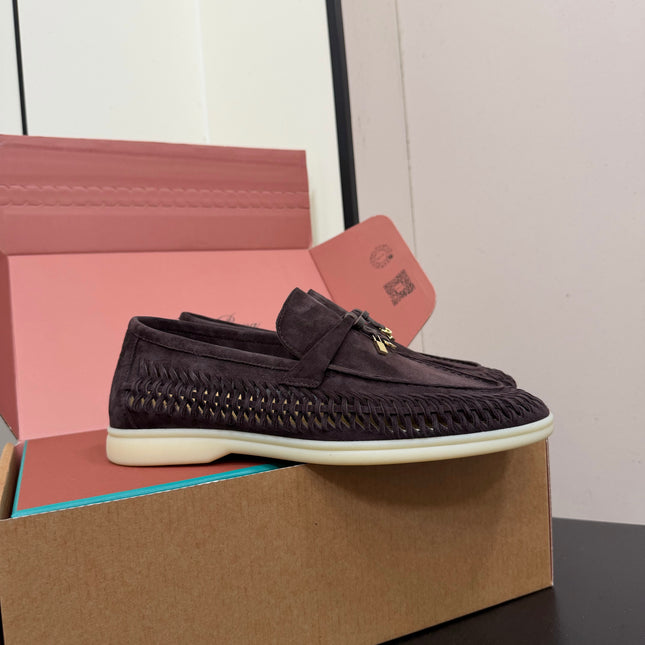 LP 26S CHARM LOAFERS IN PURPLISH BROWN SUEDE