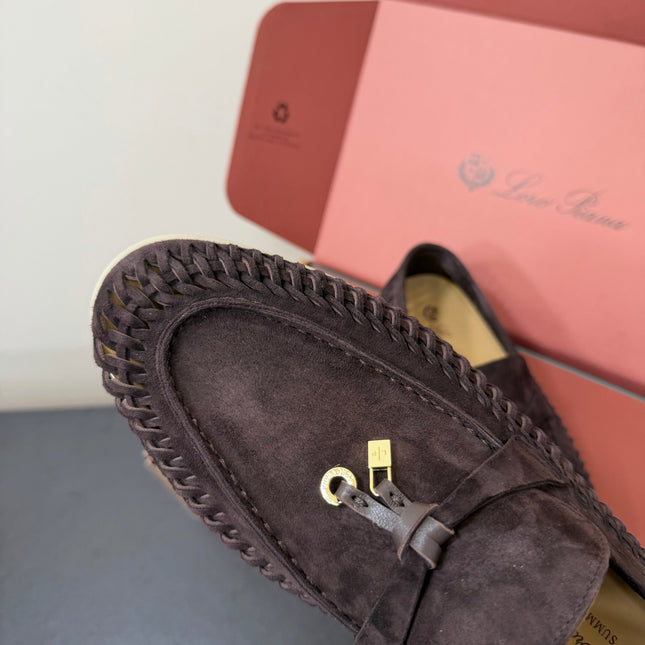 LP 26S CHARM LOAFERS IN PURPLISH BROWN SUEDE